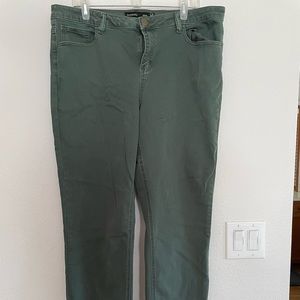 Long Tall Sally Green Denim Size 22